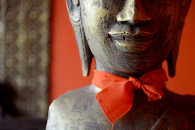 Close-up of buddha statue