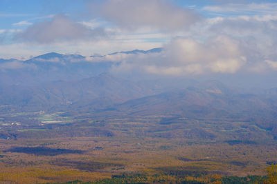 Aerial view of landscape against sky