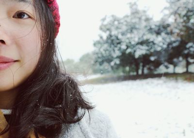 Close-up of young woman