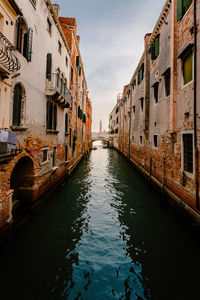 Canal amidst buildings in city