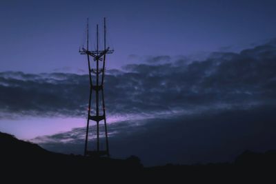 Low angle view of sky at sunset