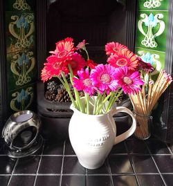 Close-up of flowers in vase