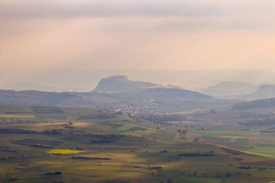 Scenic view of landscape against sky