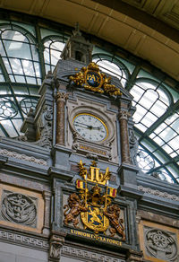 Low angle view of clock tower