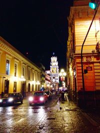 City street at night