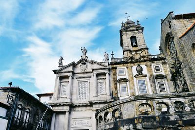 Low angle view of building against sky