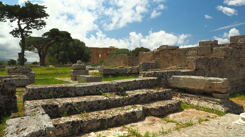 Old ruins against sky