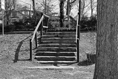 Staircase in park