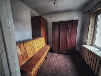 Interior of abandoned house