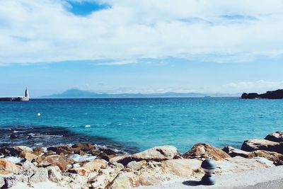 Scenic view of sea against sky