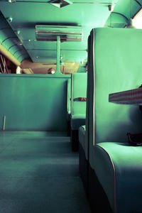 Empty seats in train