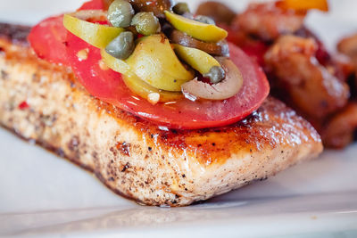 Close-up of food in plate