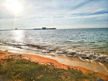 Scenic view of sea against sky