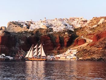 View of buildings at waterfront