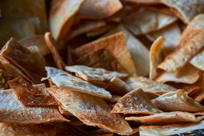 Full frame shot of dry leaves