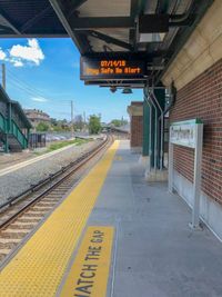 Railroad station platform