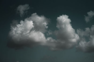 Low angle view of cloudy sky