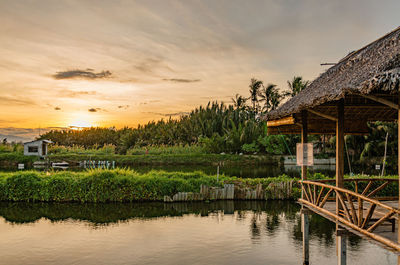 Sunset on stilts in hoi an