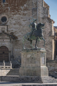 Statue of historic building