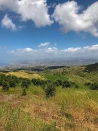 Scenic view of landscape against sky