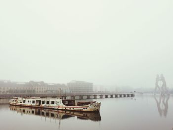 Boats in sea