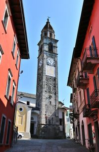 Low angle view of a clock tower