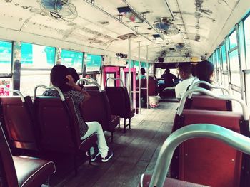 People sitting in bus
