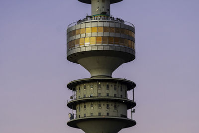 Low angle view of tower against sky