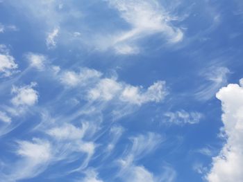 Low angle view of clouds in sky