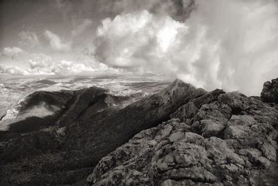 Panoramic view of sea against sky