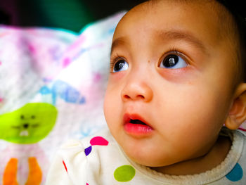 Close-up of cute baby boy