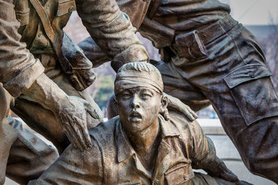 Close-up of statue of statues