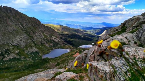 Scenic view of mountains