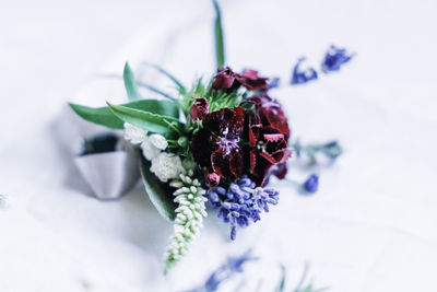 Wedding bouquet on a white background