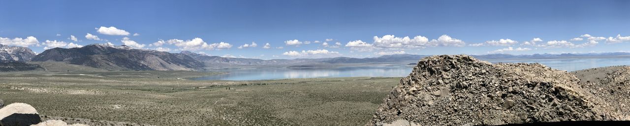 Panoramic view of sea against sky