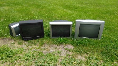 Green grass on field