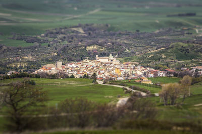 Aerial view of townscape