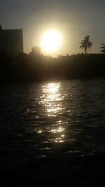 City at sunset