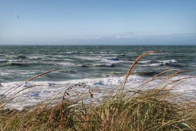 Scenic view of sea against sky