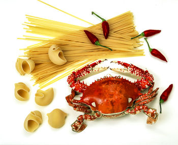 Close-up of smiley face over white background