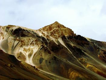 Scenic view of mountains against sky at ladakh