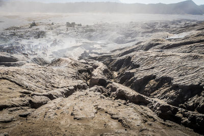 View of bromo mountain in indonesia