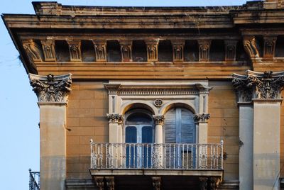 Low angle view of historical building