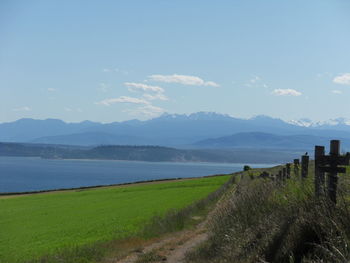Scenic view of landscape against sky