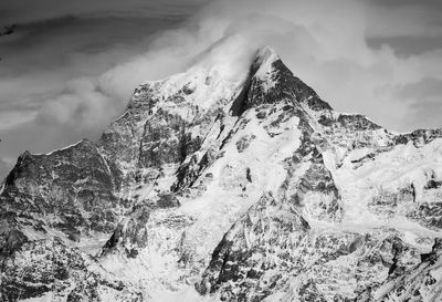 Scenic view of mountain against sky