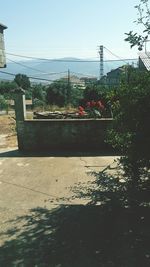 Built structure with trees in background