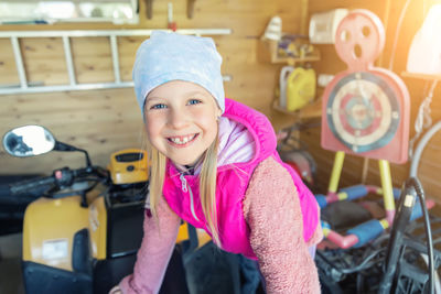 Portrait of smiling girl