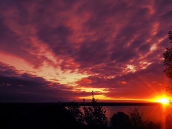 Sunset over sea