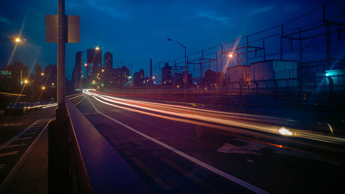 City street at night