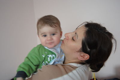 Portrait of mother and daughter